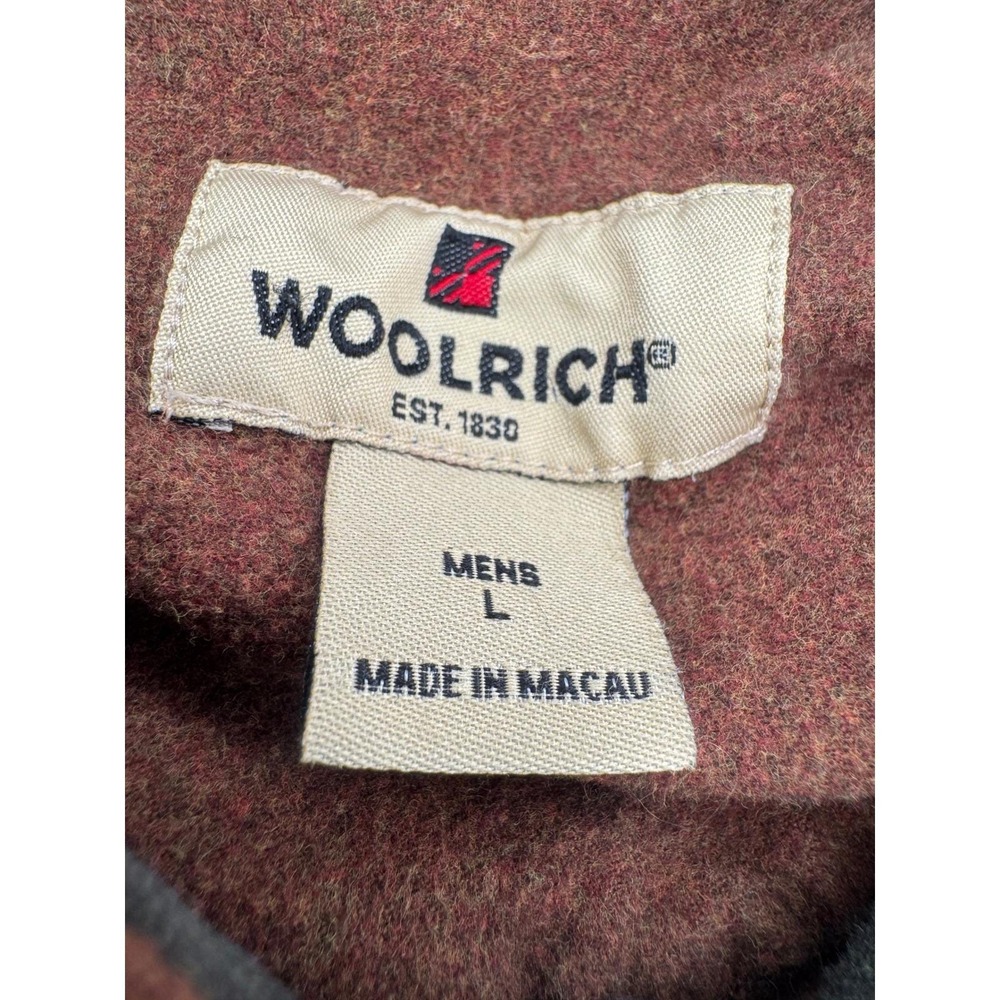 Vintage Woolrich Flannel Button Down Shirt Mens L Brown Long Sleeve Workwear - Picture 5 of 7